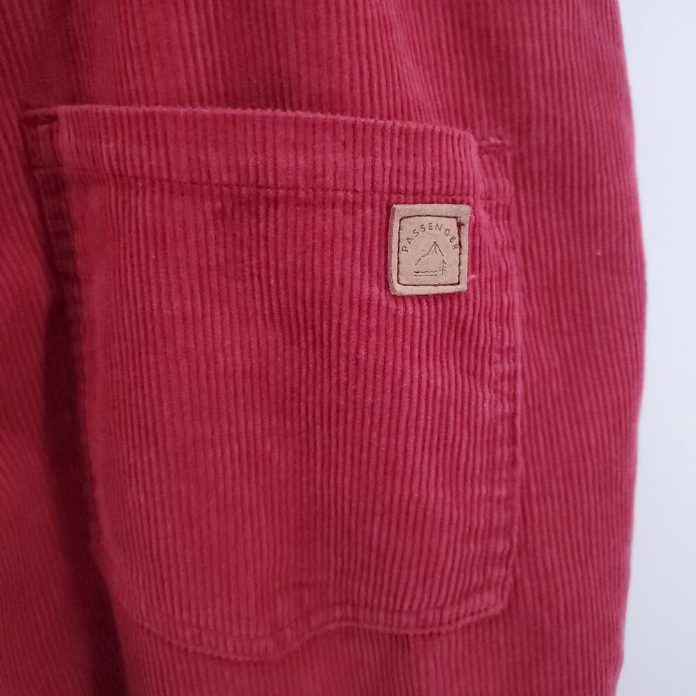 Passengers Red Courduroy Dungarees Overalls CrissCross Straps Button Sides| M - Picture 14 of 16